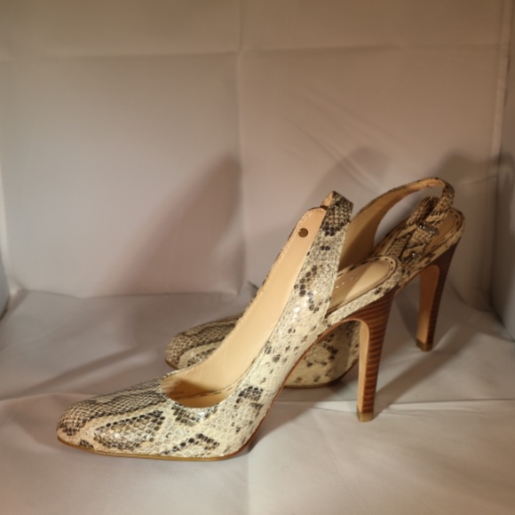 Coach - sling back Alma Printed Python - 7M - Picture 2 of 7